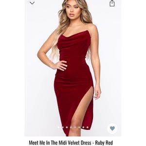 Red velvet dress!